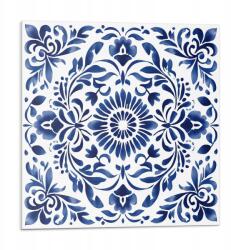 Wallfluent Vinil csempe öntapadós virágmintás díszekkel 9 db 30x30 cm (010310410010000276761)