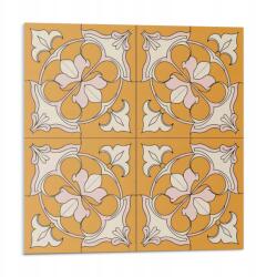 Wallfluent Falicsempe öntapadós Vinyl virágmintás mozaik 9 db 30x30 cm (010310410010000283115)