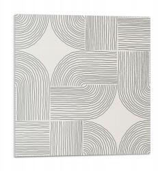 Wallfluent Dekoratív Vinil Csempe Geometrikus vonalak elrendezésben 9 db 30x30 cm (010310410010000033365)