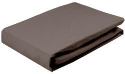  Gumis pamut jersey lepedő 180x200 + 25 cm / csoki barna