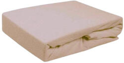  Gumis pamut jersey lepedő 180x200 + 25 cm / bézs