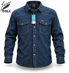 TOLL JEANS Farmer felső középkék hu. (Méret 9XL)