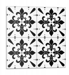 Wallfluent Fali Pvc csempe öntapadós virág motívumokkal 9 db 30x30 cm (010310410010000276189)