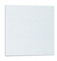 Wallfluent Vinil csempe öntapadós, cikk-cakk mintás, vonalakkal 9x30x30 (010310410010000057213)