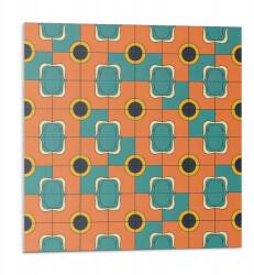 Wallfluent Vinil Csempe Nyomtatott Absztrakt geometrikus mintával 9 db 30x30 cm (010310410010000283163)