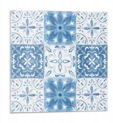 Wallfluent Fali Pvc csempe öntapadós virágmintás csempe 9 db 30x30 cm (010310410010000283308)