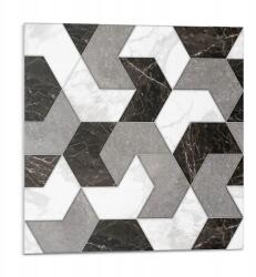 Wallfluent Falicsempe öntapadós Vinyl Geometrikus csempe minta 9 db 30x30 cm (010310410010000283256)