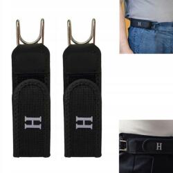  Rugalmas Öv Csat Nélkül Nadrághoz Kényelmes Állítható Unisex, fekete (Bez marki)