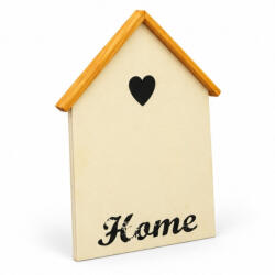  Natúr házikó Home felirattal 14x1x19, 5cm 120/# - kosarbolt