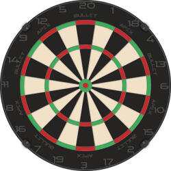 Bullet Tinta darts Bullet Apex Black Edition sisal, calitate competitionala, sarma ascutita (BT1000010)