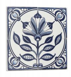 Wallfluent Falicsempe öntapadós Vinyl Virágmintás csempe 9 db 30x30 cm (010310410010000283063)