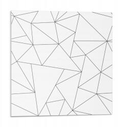 Wallfluent Dekoratív Vinil Padló Csempe Absztrakt háromszög minta 9x30x30 (010310410010000274970)