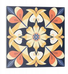 Wallfluent Fali Dekoráció Pvc Csempe Szoba Mintával Virágos mandala minta 9x30x30 (010310410010000283090)