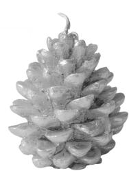 Valex Decor Toboz, metál adventi gyertya készlet 8 x 6cm - Ezüst (TMA-98)