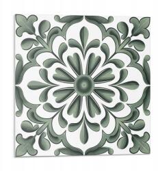 Wallfluent Dekoratív Vinil Fali Csempe Növényi motívum kör alakú 9 db 30x30 cm (010310410010000282920)
