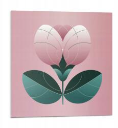Wallfluent Dekoratív Vinil Padló Csempe Stilizált virág levelekkel 9x30x30 (010310410010000283112)