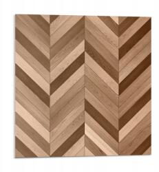 Wallfluent Vinil Csempe Konyhai Motívummal Halszálka mintás fa 9 db 30x30 cm (010310410010000276771)