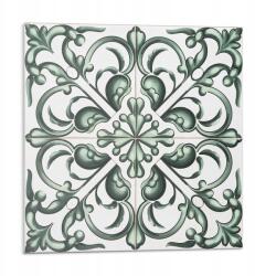 Wallfluent Fali Pvc csempe öntapadós növényi mintás szimmetria 9 db 30x30 cm (010310410010000283081)