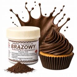  Ételfesték Por Barna Tortafesték Fagylalt Massza (BARWNIK SPOŻYWCZY brązowy 2.0)
