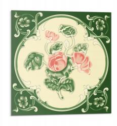 Wallfluent Vinil Csempe Konyhai Motívummal Virágmintás Levélekkel 9 db 30x30 cm (010310410010000283284)