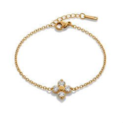 KÁRPÁTHY ékszer Crystal Flower aranyozott karkötő