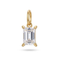 KÁRPÁTHY ékszer Kristály charm, aranyozott