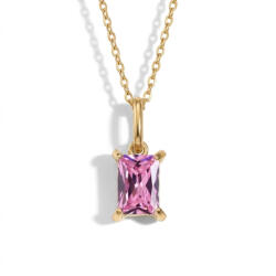 KÁRPÁTHY ékszer DIY Pink kristály nyaklánc, aranyozott