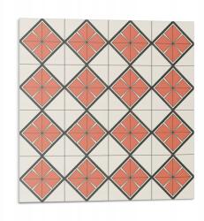 Wallfluent Fali Pvc csempe öntapadós geometrikus rombusz mintás 9 db 30x30 cm (010310410010000282926)