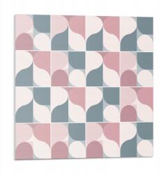 Wallfluent Vinil csempék Konyhai motívummal Absztrakt geometriai minta 9x30x30 (010310410010000283021)