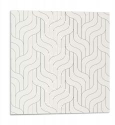 Wallfluent Vinil Csempe Öntapadós Hullámok geometrikus elrendezésben 9 db 30x30 cm (010310410010000276183)