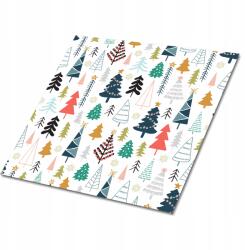 Dywanomat Vinil Öntapadós Csempe Nyomtatott Nappaliba Erdő Fák 9x30x30 cm (010310410010000020911)