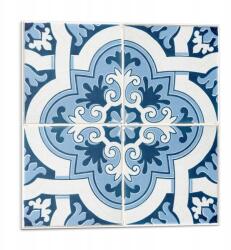 Wallfluent Falicsempe Öntapadós Vinyl Csempe minta díszekkel 9 db 30x30 cm (010310410010000283183)