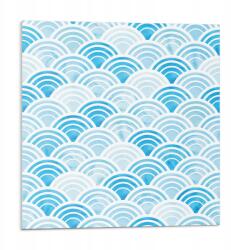 Wallfluent Vinil csempe öntapadós hullámok harmonikus elrendezésben 9 db 30x30 cm (010310410010000033511)