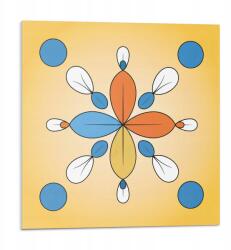 Wallfluent Burkolat Vinil csempe öntapadós geometrikus virágmintás 9x30x30 (010310410010000282989)