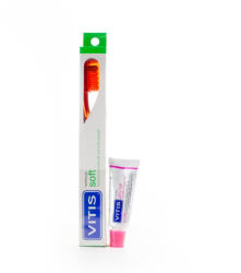 Dentaid Periuta de dinti Vitis Soft si pasta de dinti Vitis Gingival 15ml Dentaid