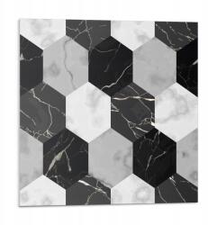 Wallfluent Burkolat Vinil csempe öntapadós hexagonális csempe minta 9x30x30 (010310410010000033473)