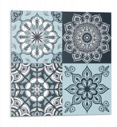 Wallfluent Falicsempe öntapadós Vinyl mandala minták hálóban 9 db 30x30 cm (010310410010000283010)