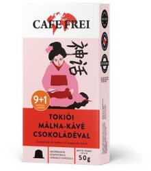 Cafe Frei Kávékapszula, Nespresso® kompatibilis, 9+1 db, CAFE FREI "Tokiói csokoládés málna (110366) - iroszer24