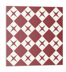 Wallfluent Dekoratív Vinil Padló Csempe Gyémánt Mintás Csillagokkal 9x30x30 (010310410010000282907)