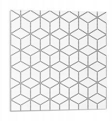 Wallfluent Fali Pvc csempe öntapadós hexagonális mintás pöttyös 9 db 30x30 cm (010310410010000057210)