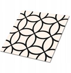Dywanomat Öntapadós csempe Pvc Étkező Grafikával Geometrikus kerekek 9x30x30 cm (010310410010000020898)