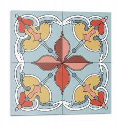 Wallfluent Falicsempe öntapadós Vinyl virágmintás részletekkel 9 db 30x30 cm (010310410010000283151)