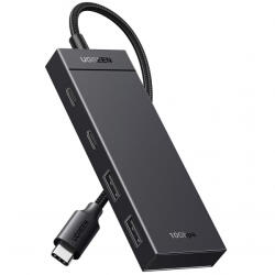 UGREEN Hub USB-C UGREEN CM416, 2 x USB-A 3.1 - 2 x USB-C, 0.25m, Negru - gsmboutique