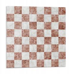 Wallfluent Dekoratív Vinil Padló Csempe Márvány Sakktábla Minta 9x30x30 (010310410010000033459)