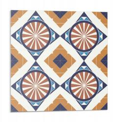 Wallfluent Falicsempe Pvc grafikával Geometrikus minta körökkel 9 db 30x30 cm (010310410010000283127)