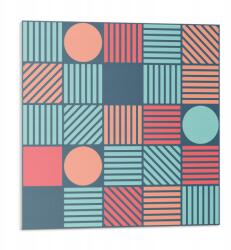 Wallfluent Vinil fali csempe Geometria színes formákkal 9 db 30x30 cm (010310410010000033499)