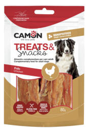 Camon CAMON Dried Chicken Strips, XS-XL, Pui, punguță recompense câini, 80g