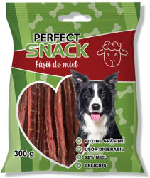  PERFECT SNACK PERFECT SNACK Fâșii, XS-XL, Miel, punguță recompense câini, 300g