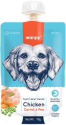 Wanpy Recompensa pentru caini Wanpy Tasty Meat cu Pui, morcov si mazare, 90g (WP87020)