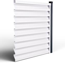 Top Profil Sistem Panou Gard Jaluzea ATLAS Alb Alpin Dublu RAL 9002 130 CM X 104, 5 CM H (28080)
